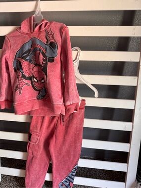 Marvel Red Hooded Spider-Man Sweatshirt with Logo Tag